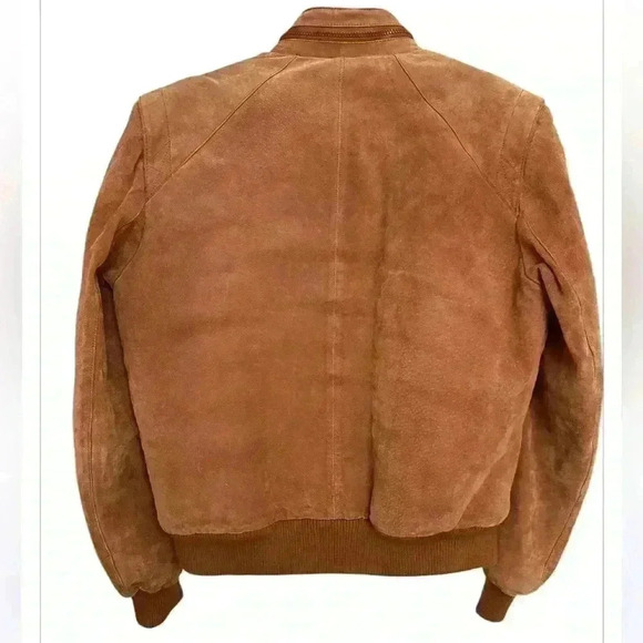 BERMAN’s LEATHER EXPERTS Leather Suede Bomber VINTAGE Jacket - RARE AMAZING - Picture 5 of 11